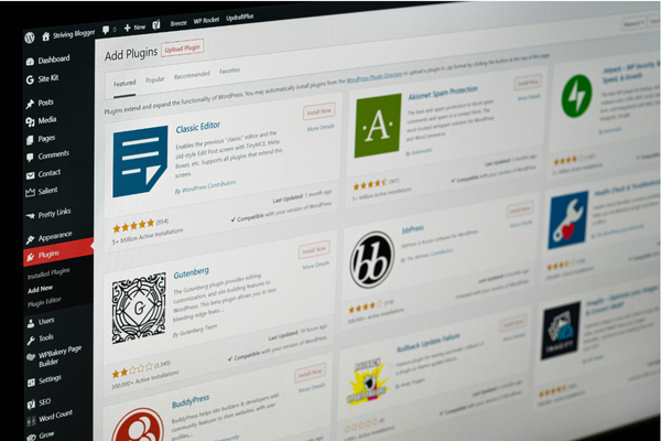 Wordpress Admin blog page image